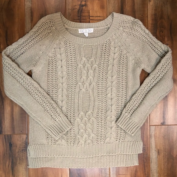 PINK ROSE | Tan Sweater - Picture 1 of 2